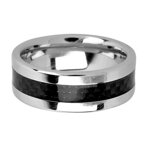 Titanium Band w/Black Carbon Fiber - FRT029